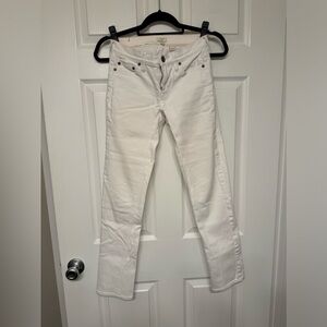 J.Crew white straight leg denim 24